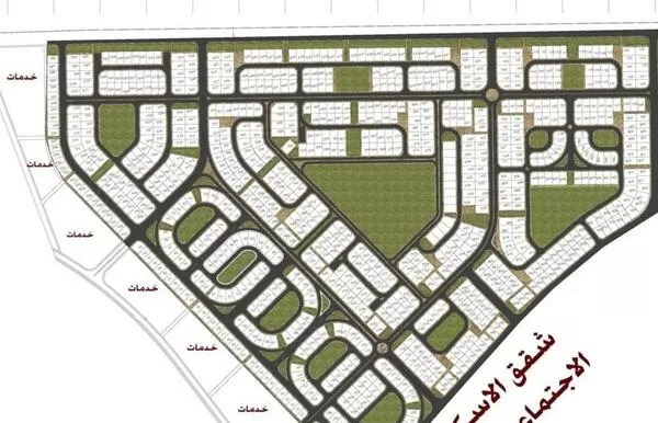 Land for Sale in Badr City: ارض للبيع علي جنيفه مباشررر وامام الخدمات